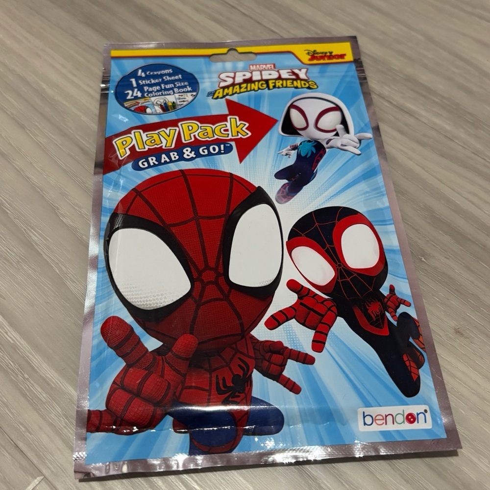 Marvel Spidey Amazing Friends Play Pack Coloring Book Crayons Stickers Kids